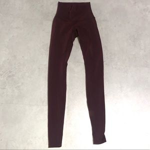 Burgundy lululemon leggings